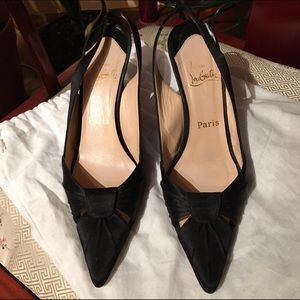 Satin Louboutin Heels