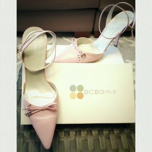 ⤵🔖"LEYA" BCBGirls strappy rose heels