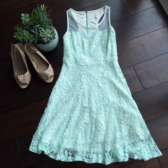 Mint Lace Dress