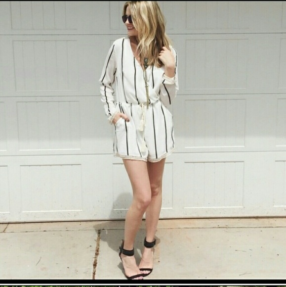 NWT Tea n cup Striped Rompa