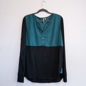 Calvin Klein micro suede details shirt