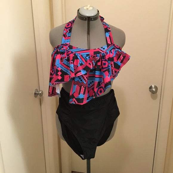 High waist plus size bikini