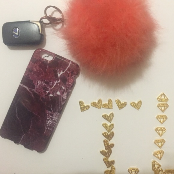 Zara Accessories - Marble Rubi Pink IPhone 6 Plus Soft Case Cover
