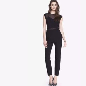 Black Mesh Express Jumpsuit