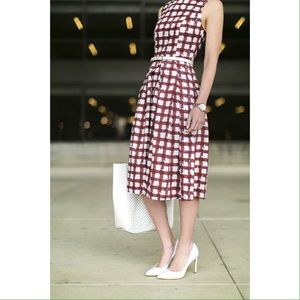 ASOS check print skater dress