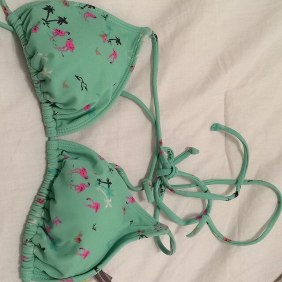 triangle flamingo swim top!