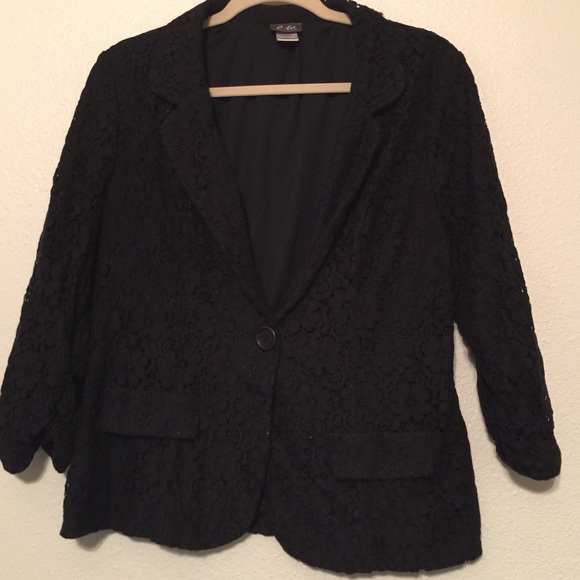 Black lace blazer