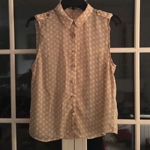 Sheer Polka Dot Top - Body Central