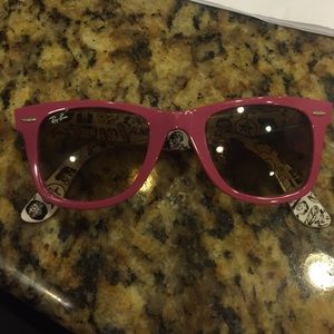 Pink Anniversary Rayban sunglasses