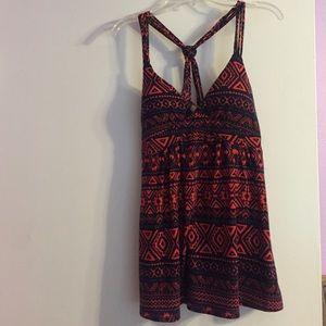 Halter cross back shirt