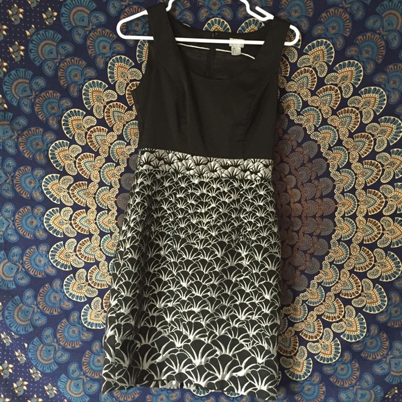 HM Black and silver party dress