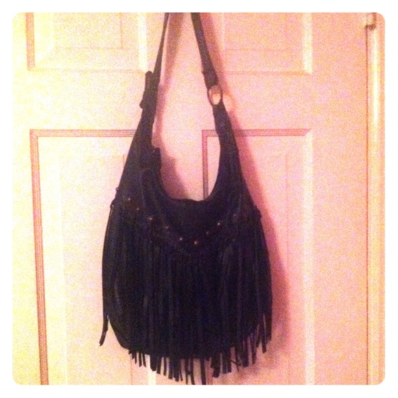 Black Fringe Purse - Picture 1 of 2