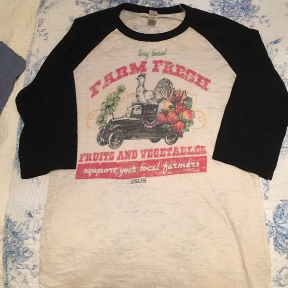 Farm Fresh baseball tee