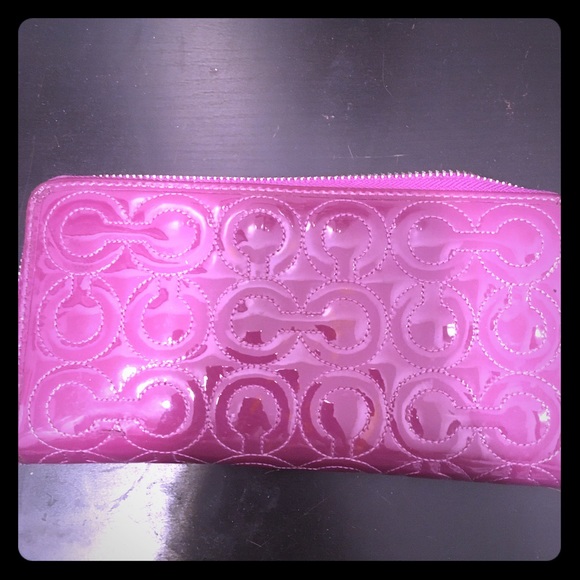 Purple Coach Wallet