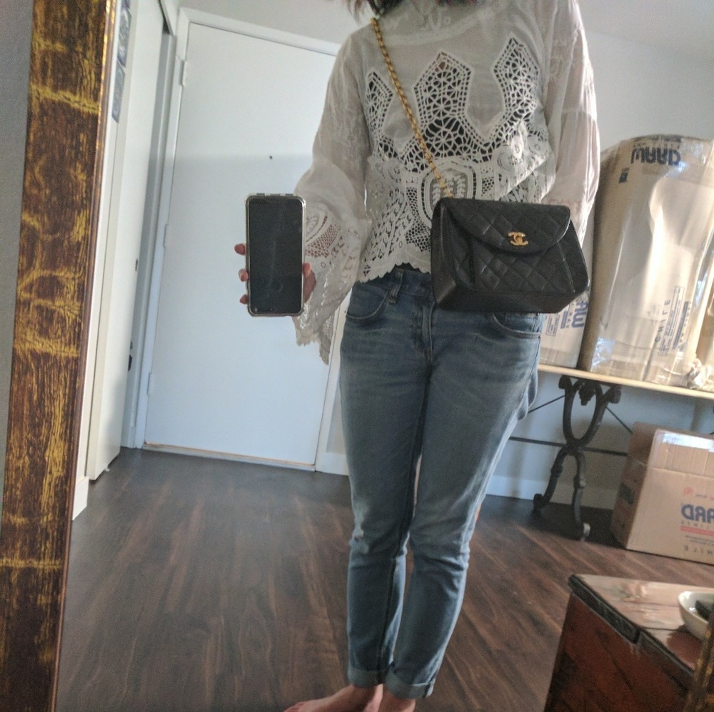 Authentic Chanel vintage leather bag - Picture 5 of 8