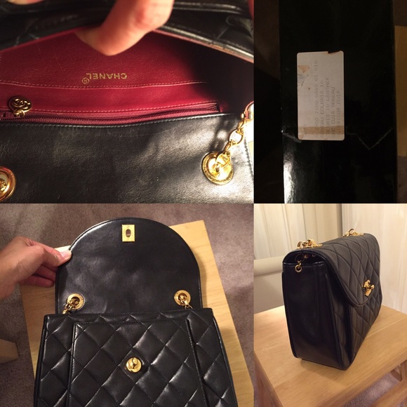 Authentic Chanel vintage leather bag - Picture 4 of 8