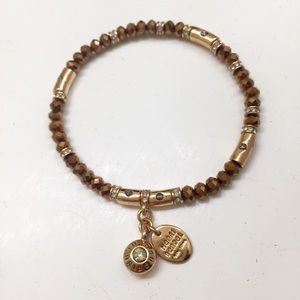 Henri Bendel Designer Beaded Charm Bracelet