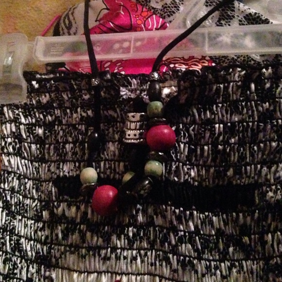 Flower black and white dress - Picture 2 of 4