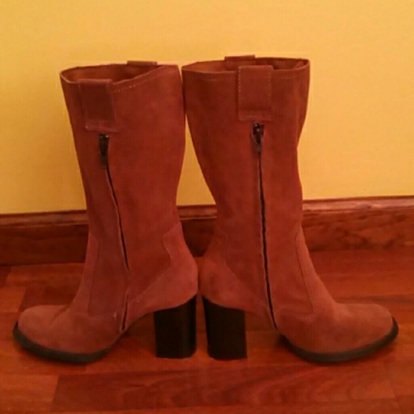 Sale! Classy Karma Cow Suede Leather Boots - Picture 3 of 4