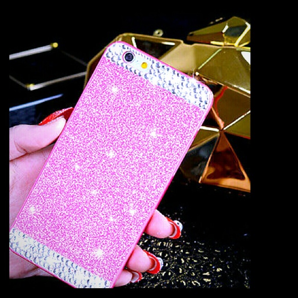 Accessories - BNWT CRYSTAL RHINESTONE iPHONE 6S 6SPLUS PINK CASE