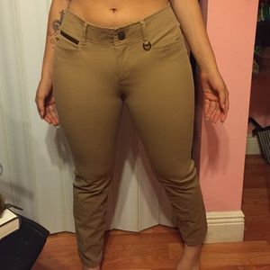 Lauren By Ralph Lauren Khaki Skinny Pant