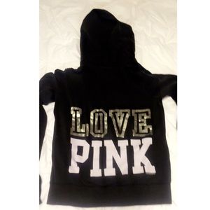 Victoria's Secret pink zip up hoodie