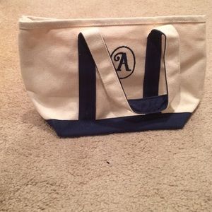 Small monogrammed tote