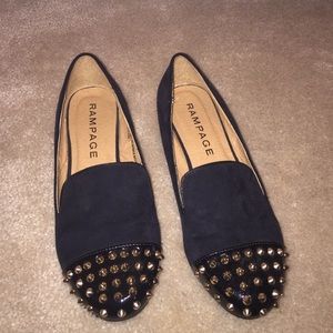 Black Studded Flats