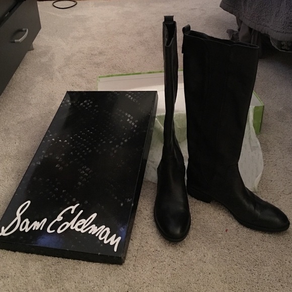 Sam Edelman Black Knee High Boots