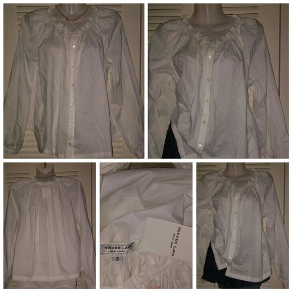 Nieves Lavi. Innocent Peasant Tent Blouse