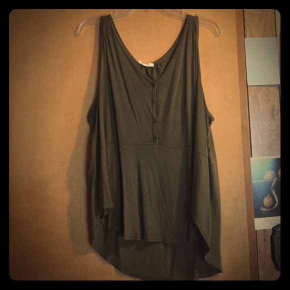 Olive Green Loose Tank