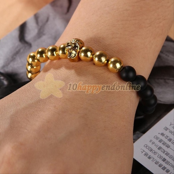 New! Men & Women's Stones-Skull-Head Bracelets