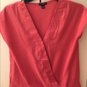 Ann Taylor Silk Wrap Blouse