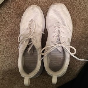 Nike white roshes