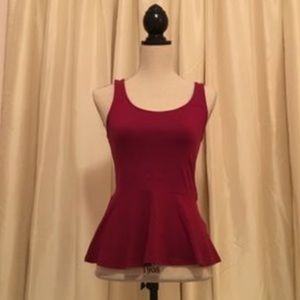 Express peplum tank top