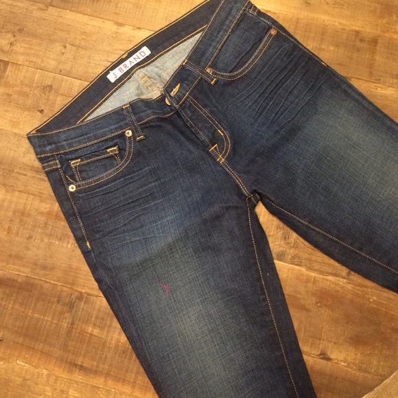 J brand dark wash low rise pencil leg