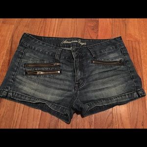 American Eagle Jean Shorts with Zipper Pockets
