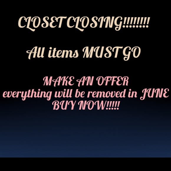 CLOSET CLOSING SALEEEEEE