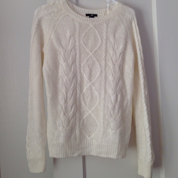 Cream knit sweater