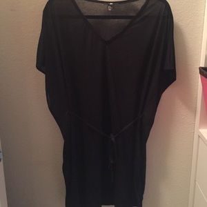 H&M Black swim suit cover up or tunic