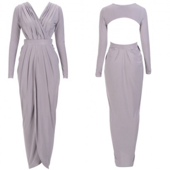 Sexy Celeb Goddess Cut Out Maxi Dress - Picture 2 of 3