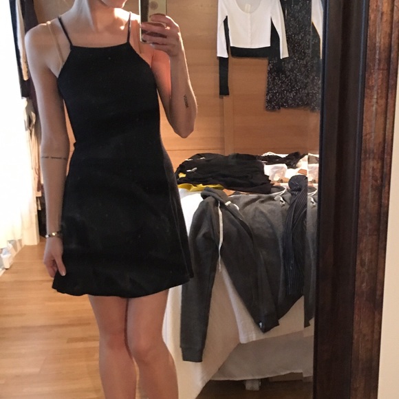 Brandy Melville Black Olive Ribbed Dress - Picture 4 of 4