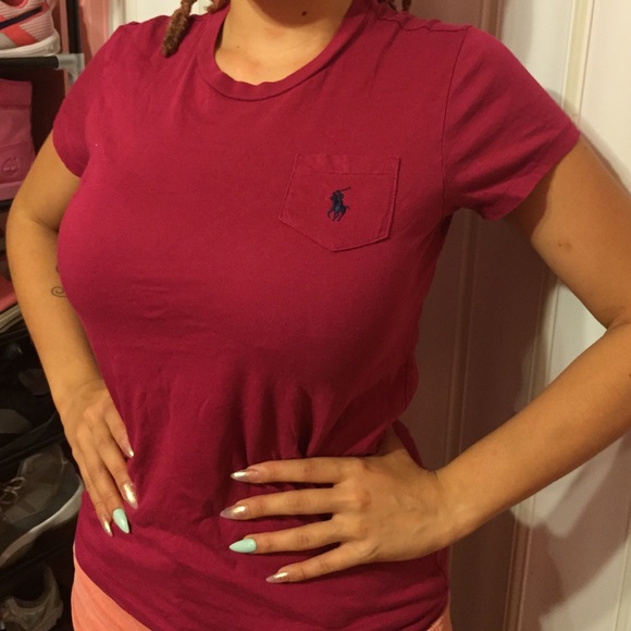 Polo by Ralph Lauren Fuschia Tee