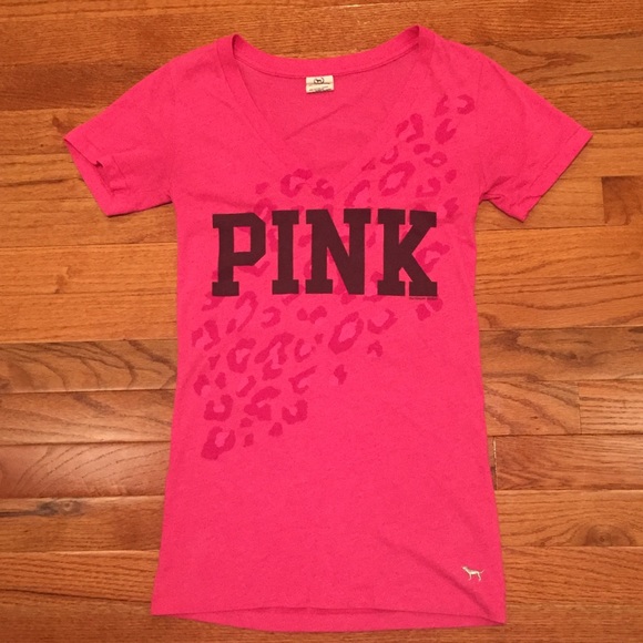 Pink Victoria's Secret shirt.