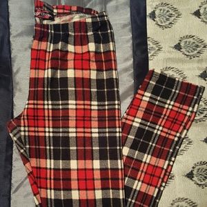 Plaid leggings