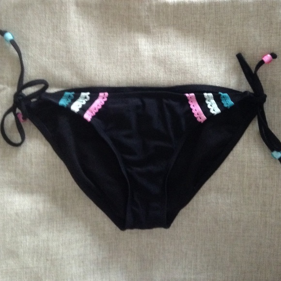 black tie swim bottom