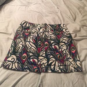 Lilly Pulitzer peacock print skirt***sold***