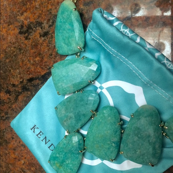 NWT Kendra Scott Amazonite Harlow - Picture 2 of 3