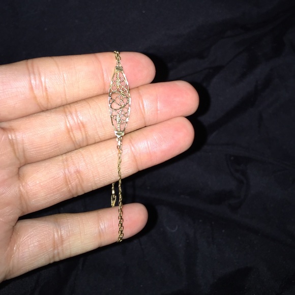 14k Gold babygirl bracelet  100% real gold