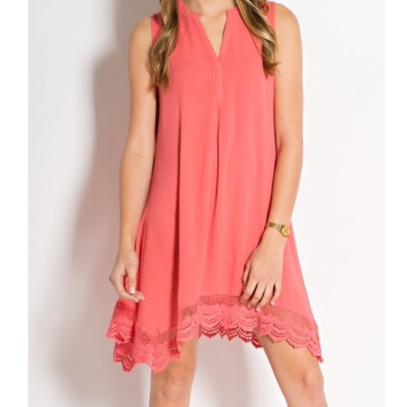 Dresses & Skirts - LAST Medium 💥Deep Coral Tunic Dress